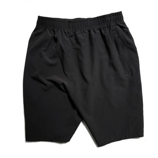 Quần Đùi Thể Thao Nam Vải Gió Co Giãn Cao Cấp Quần Short Nam Thun Thể Thao Mặc Nhà Màu Đen Trơn