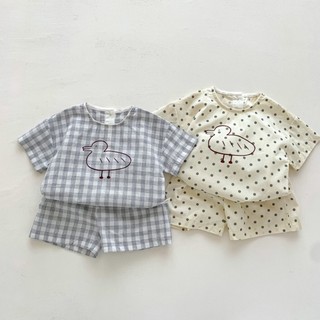 Bộ quần áo cộc tay Vịt Mũm Mĩm dễ thương cho bé 8-18kg