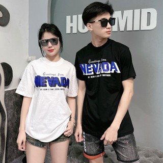 Áo Thun DSQ 240 Hai Màu Đen Trắng Họa Tiết Chữ Xanh Trắng Chất Liệu Cotton Thấm Hút Mồ Hôi Thời Trang Nam