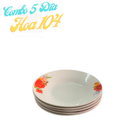 Combo 6 cái đĩa gốm sứ 6 inch 15cm,Set bộ 6 cái đĩa gốm sứ 15cm