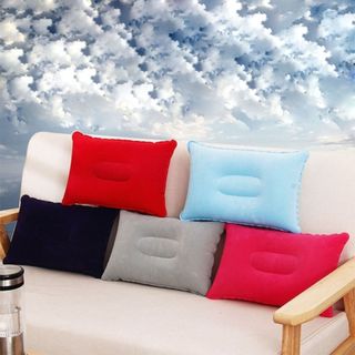Gối hơi du lịch tựa đầu hoặc lưng nhung mịn 42*29cm