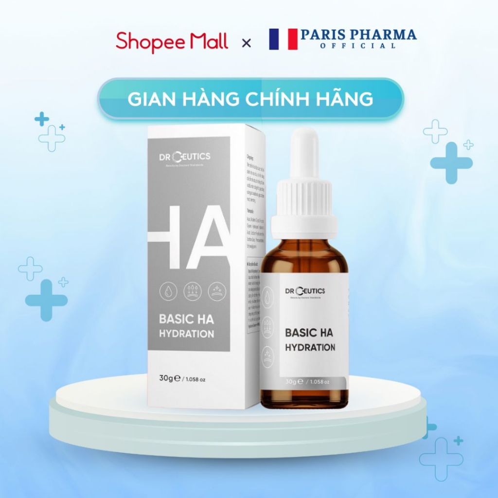 DRCEUTICS Tinh Chất HA Basic Hydration Drceutics Cho Da Dầu Mụn (30ml)