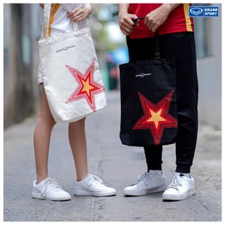 Túi Tote Vải Canvas Unisex Đeo Vai Đi Học Đi Chơi Không Khóa Kéo Vừa Laptop Grand Sport
