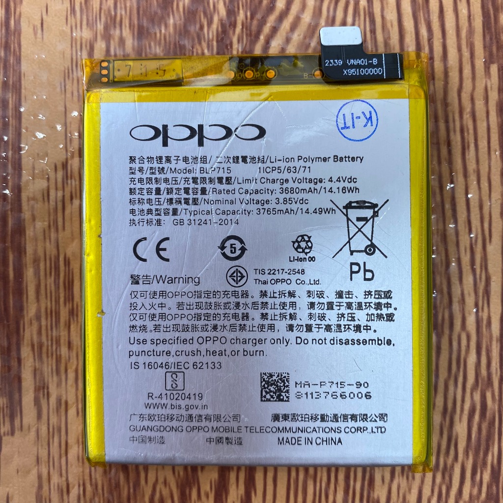 Pin zin Oppo K3 / Reno 2Z (BLP715) - new