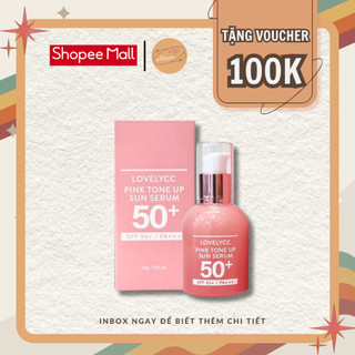 Tinh Chất Chống Nắng Nâng Tone Lovelycc Pink Tone Up Sun Serum - 30ml