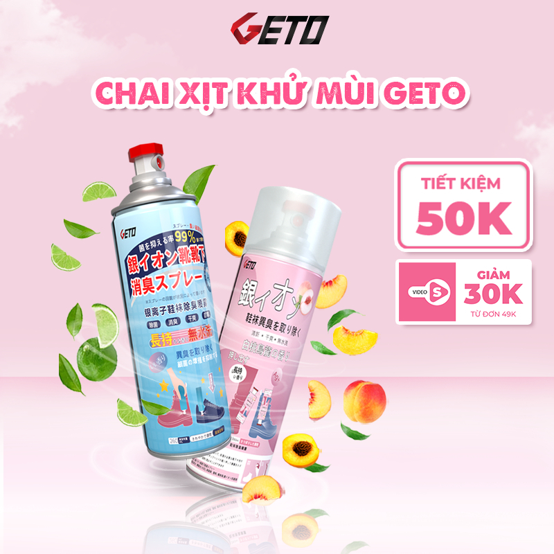 Chai xịt khử mùi giày dép, chống hôi chân nano bạc Kuno Aikomi