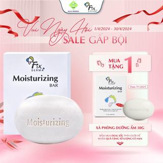 Xà Phòng Tắm Giúp Dưỡng Ẩm FIXDERMA Moisturizing Bar Giúp Dưỡng Trắng Da, Cấp Ẩm, Mềm Mịn Da 100g 