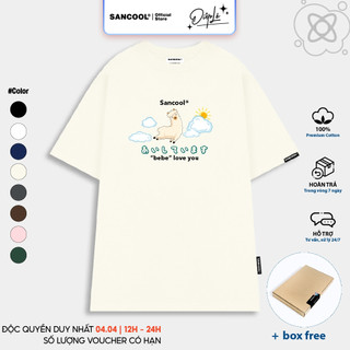 Áo Thun Local Brand Sancool Unisex Premium Cotton Cừu Bebe Vô Tri - SC010