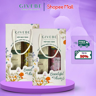 Combo sữa tắm 700ml và sữa rửa mặt 150ml GIVEBE hương nước hoa Pháp