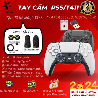 🎁Tặng Bọc Joystick🎁Tay cầm chơi game fifa onIine P4 Plus - T411 máy chơi game bluetooth không dây và có dây controller