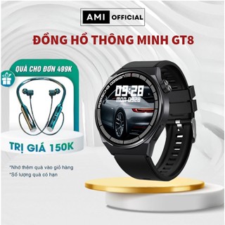 Smart watch Đồng hồ thông minh GT8 nghe gọi bluetooth, nghe nhạc, theo dõi nhịp tim, chống nước, thể thao