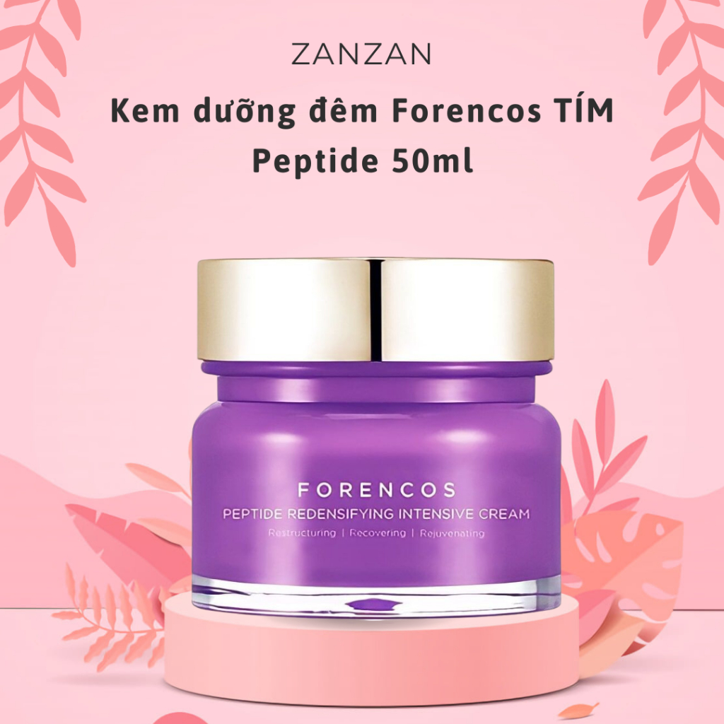 Kem dưỡng đêm Forencos TÍM Peptide 50ml