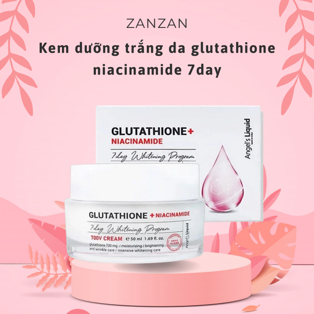 Kem dưỡng trắng da glutathione niacinamide 7day