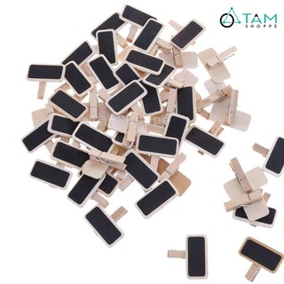 Kẹp note bảng đen viết phấn mini [kẹp gỗ - dễ viết] BANGDEN-10 TTTM