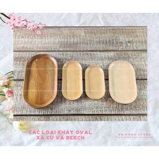 [Dụng cụ nhà bếp hiện đại] - Khay oval siêu đẹp làm bằng gỗ nguồn gốc tự nhiên , xuất xứ Việt Nam