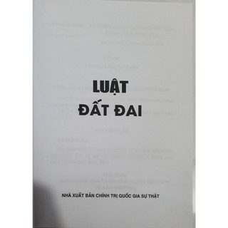 Sách - Luật Đất đai ( QG )