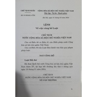 Sách - Luật Đất đai ( QG )