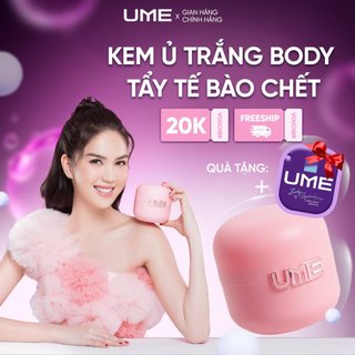 Kem Ủ trắng body và tẩy tế bào chết 2in1 UME hỗ trợ trắng da, loại bỏ tế bào chết, tăng cường sắc tố sáng da 200gr