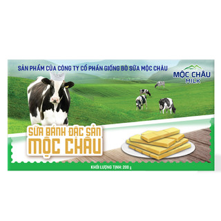  Bánh Sữa Nguyên Chất Mộc Châu Milk 200g 14 chiếc hộp 
