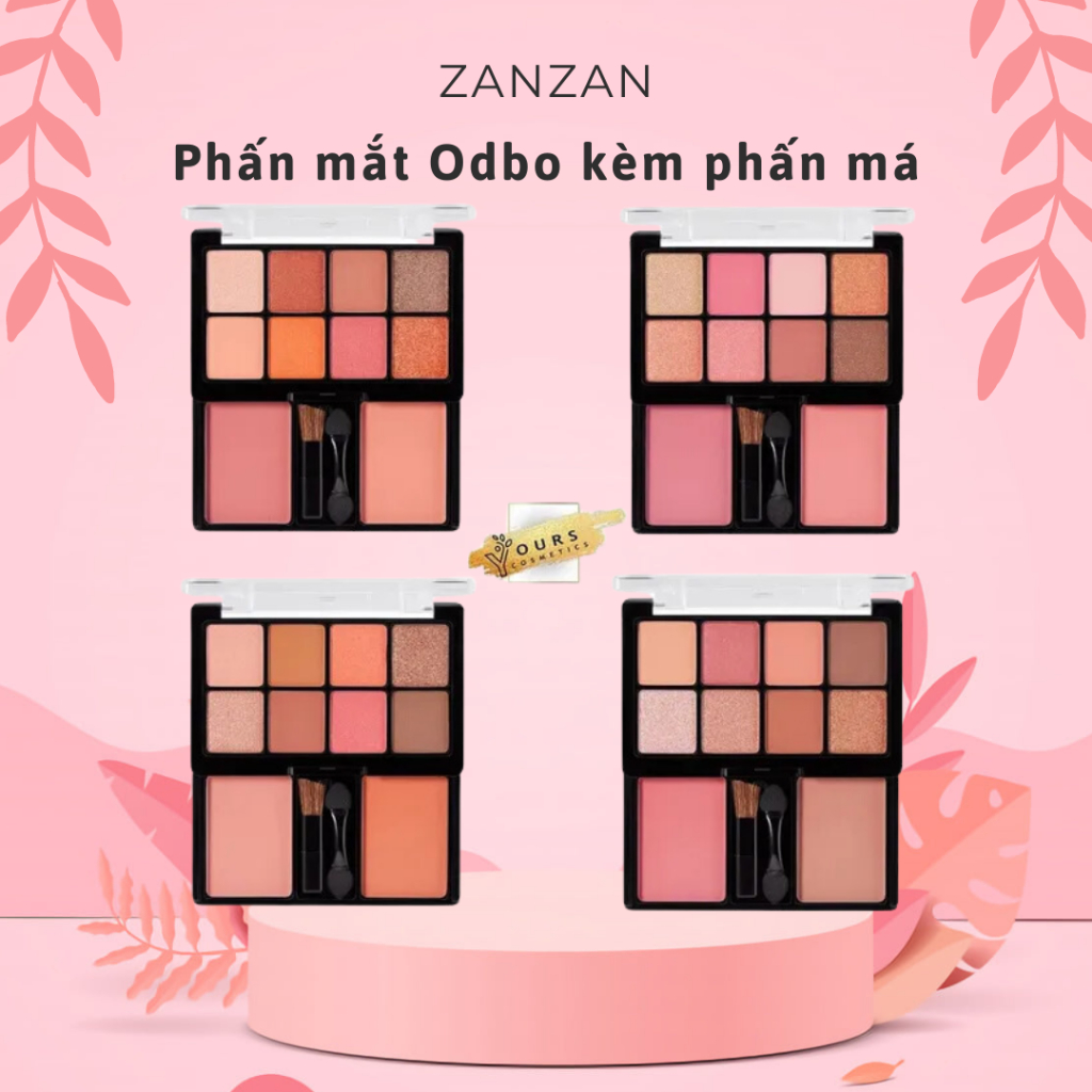 Phấn mắt Odbo kèm phấn má