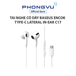 Tai nghe có dây Baseus Encok Type-C lateral in-ear C17 - Bảo hành 12 tháng