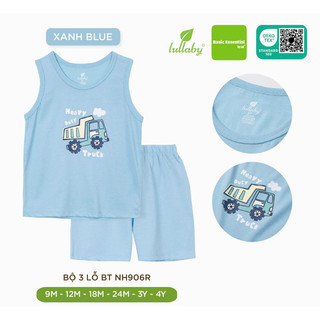[Lullaby] Bộ Sát Nách Lullaby 100% Cotton Cho Bé 9m-4y