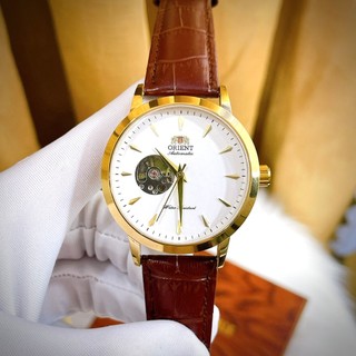 Đồng hồ nam orient máy cơ automatic, size mặt 43mm, dây da cao cấp, chống nước 3atm, bảo hành 18 tháng