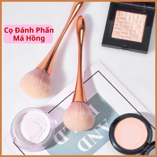 Cọ tán kem nền đánh má hồng, cọ phủ phấn má hồng lông mịn tay cầm dài