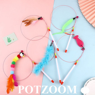 Cần câu mèo giao ngẫu nhiên mẫu dài 73cm - cần câu thú cưng