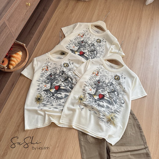 Áo pull màu kem hình trẻ trung , chất mát, hàng QC tag Newstar