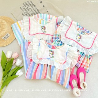 Váy lá cổ thêu Pony AZD461
