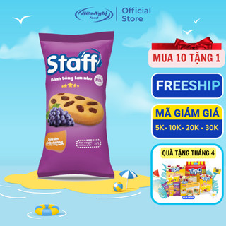 (MUA 10 TẶNG 1) Staff Bánh Bông Lan Nho 38g Thơm Mềm