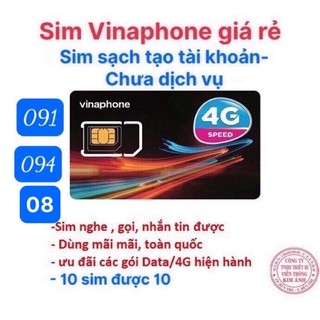 {Bao chặn} Sim Vinaphone dùng mãi, nghe gọi giá rẻ, làm công việc, nhắn tin, nhận mã otp, Hàng chính hãng