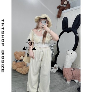 SET BRA NHUNG TÂM QUẦN DÀI   TNT SHOP BIGSIZE 60KG 90KG  