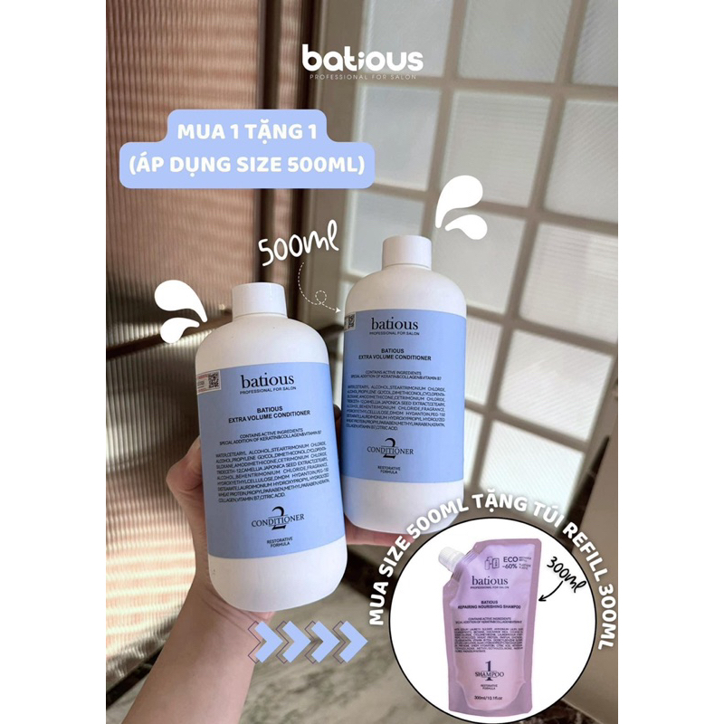 CẶP GỘI XẢ BATIOUS 500ml