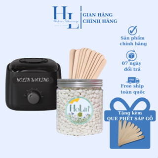 [CHE TÊN] Combo 100gr Sáp Sữa Dừa Premium + Nồi Nấu Sáp Wax Lông ProWax250 HOLIN WAXING Tặng Que