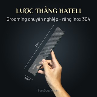 Lược thẳng chải lông chó mèo HATELI - Chuyên grooming chải lông thú cưng | BossDog