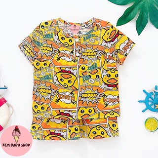 Bộ tole/lanh đùi bé trai, bộ tole ngắn bé trai kem baby shop