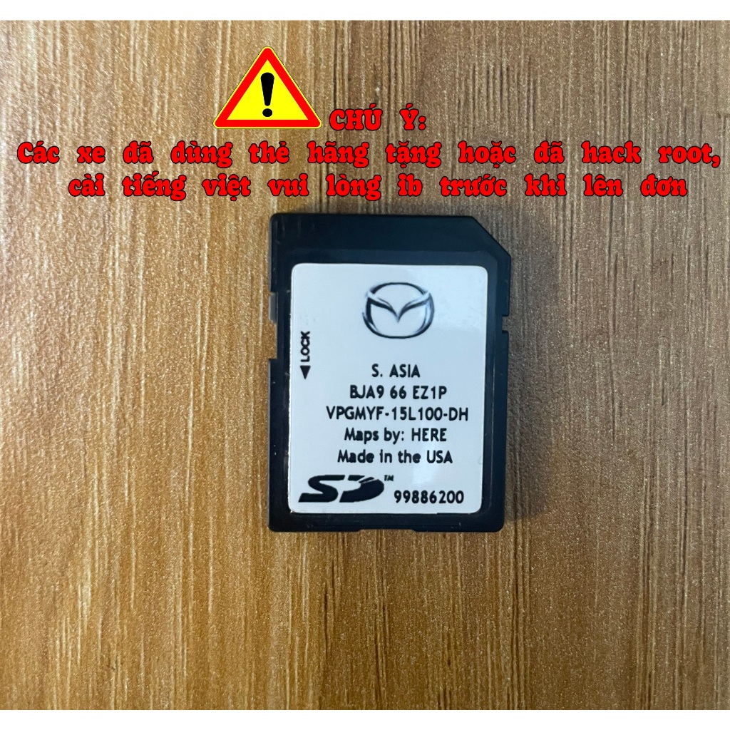 Thẻ bản đồ chính hãng xe Mazda - Loại dành cho màn hình 7 inch có cảm ứng, Bảo hành 1 năm | BigBuy360 - bigbuy360.vn