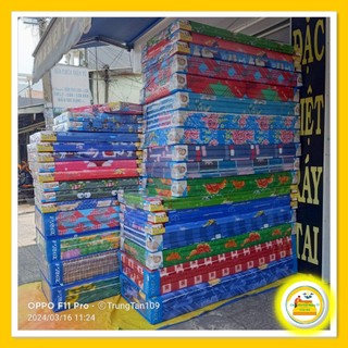 Nệm gòn ép gấp 3 1m2 x 2m x 10f - giá rẻ, giao hàng nhanh