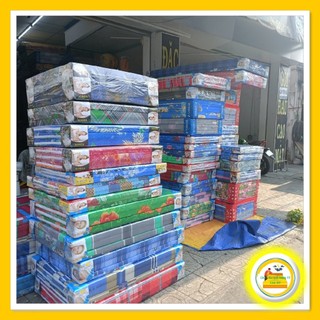 Nệm gòn ép gấp 3 1m x 2m x 10f - giá rẻ, giao hàng nhanh
