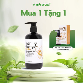  Mua 1 Dầu gội Thái Dương 7 Plus 500ml tặng 1 Xịt tóc dược liệu 7 Plus gold 60ml