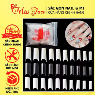 Móng tip tre nối móng đắp bột đắp gel form chuẩn - gói móng nối trúc 500pcs chuyên dụng làm nail