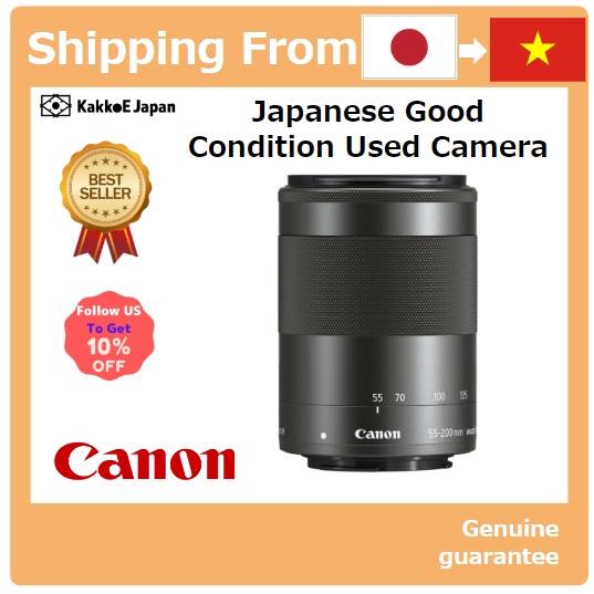 Pre-loved Ống kính zoom tele Canon EF-M55-200mm F4.5-6.3 IS STM Mirrorless EF-M55-200ISSTM Canon EF-