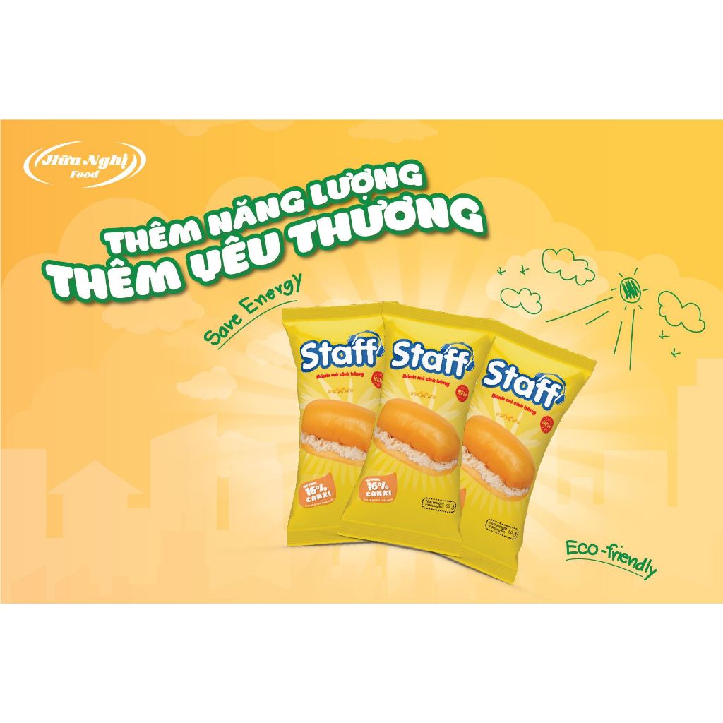 [MUA 10 TẶNG 1] COMBO 10 Staff Bánh Mì Chà Bông 60g Thơm Ngon, Siêu Mềm, Tiện Lợi Cho Bữa Sáng