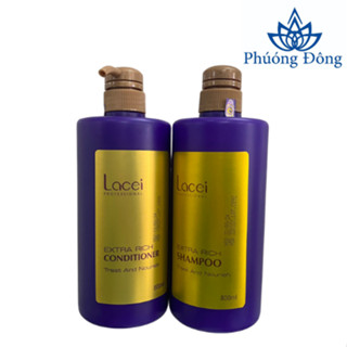 Chính hãng - Dầu gội, xã Lacei Extra Rich phục hồi tóc hư tổn 800ml