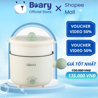 Nồi lẩu điện mini đa năng METIS, nồi lẩu điện đa năng kèm giá hấp, dung tích 1L8, 2 nấc nhiệt, có tay cầm tiện lợi