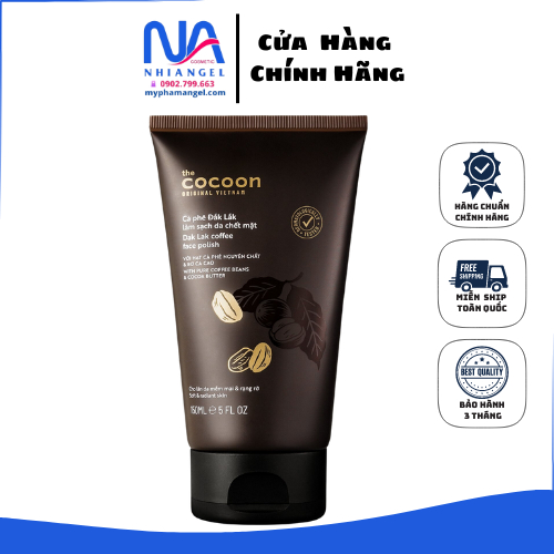 Tẩy da chết mặt cà phê Đắk Lắk Cocoon cho làn da mềm mại & rạng rỡ 150ml