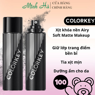 Xịt khóa nền Colorkey makeup Airy Soft Matte Makeup Setting Spray 100ml