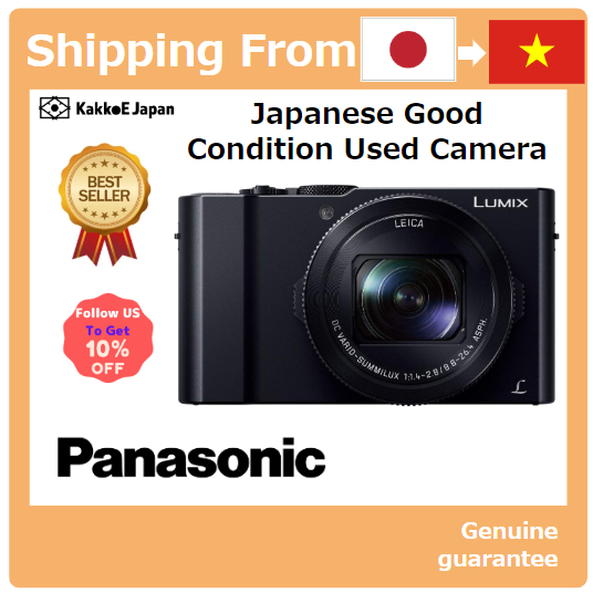 [Máy ảnh đã qua sử dụng tại Nhật Bản] Máy ảnh kỹ thuật số nhỏ gọn Panasonic Lumix LX9 Cảm biến 1.0 inch được trang bị Hỗ trợ video 4K Màu đen DMC-LX9-K [Japan Used Camera] Panasonic Compact Digital Camera Lumix LX9 1.0-inch Sensor Equipped 4K Video Suppor